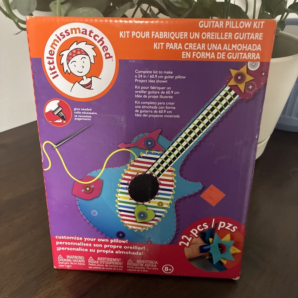 Pillow Kit - LittleMissMatched Felt Guitar  - New